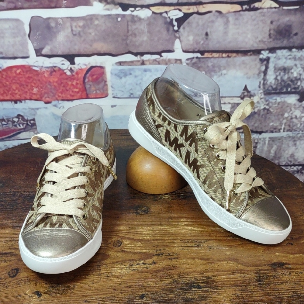 Michael Kors Leather/Canvas "City" Sneakers